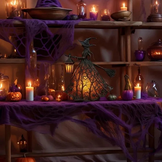 Halloween Witch Lamp