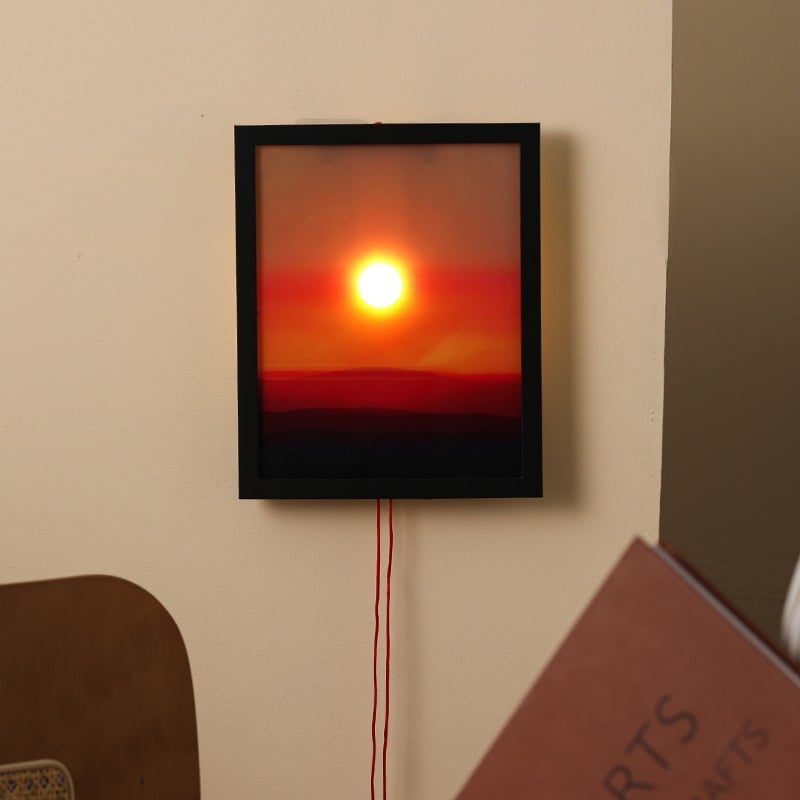 Creative sunset hand pulled night light