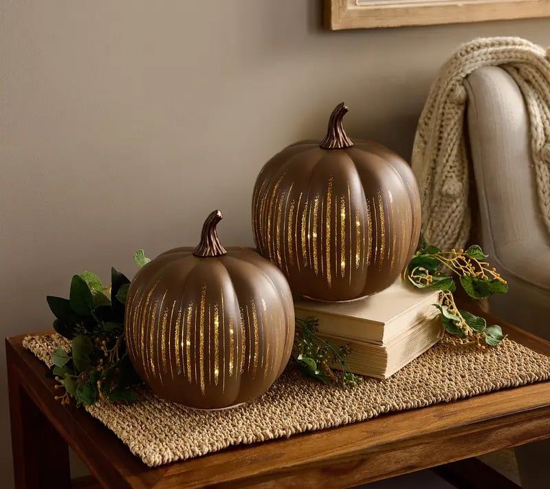 ✨ Illuminated Starry Night Pumpkins by Valerie✨
