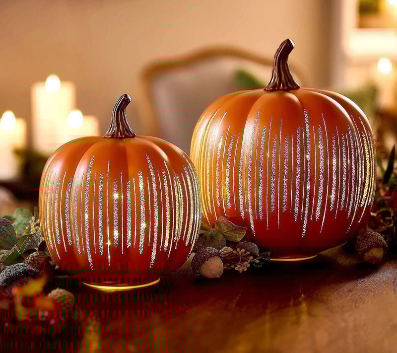 ✨ Illuminated Starry Night Pumpkins by Valerie✨