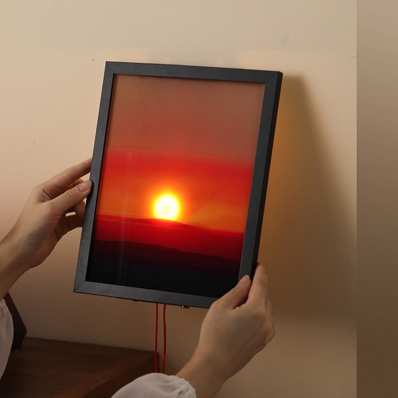 Creative sunset hand pulled night light