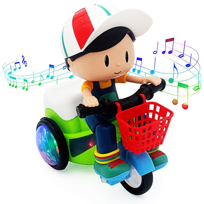 Stunt Spin Dance Tricycle Electric Toy with Sound Music Light Toy