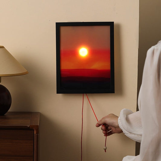Creative sunset hand pulled night light