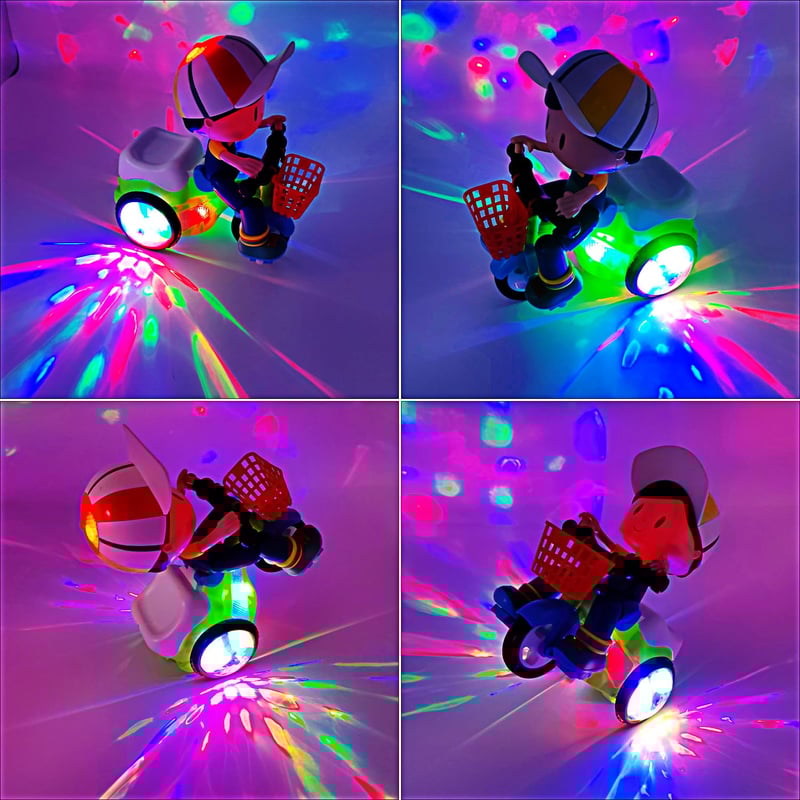 Stunt Spin Dance Tricycle Electric Toy with Sound Music Light Toy