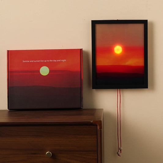 Creative sunset hand pulled night light
