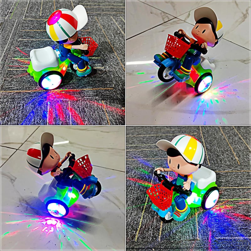 Stunt Spin Dance Tricycle Electric Toy with Sound Music Light Toy